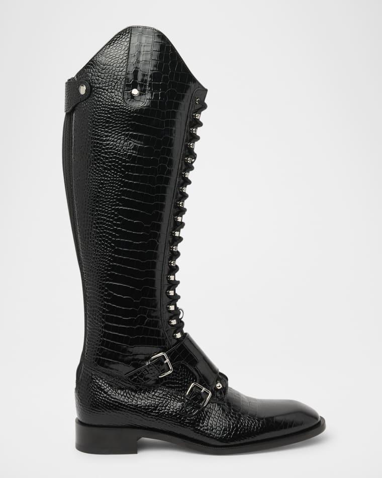 Men's Lord Chamb Calf Mini Ali Knee-High Boots by CHRISTIAN LOUBOUTIN