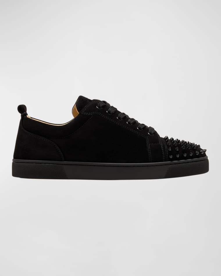 Men's Louis Junior Spikes Leather Low-Top Sneakers by CHRISTIAN LOUBOUTIN