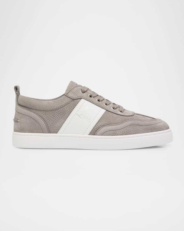 Men's Retero Nubuck Leather Low-Top Sneakers by CHRISTIAN LOUBOUTIN