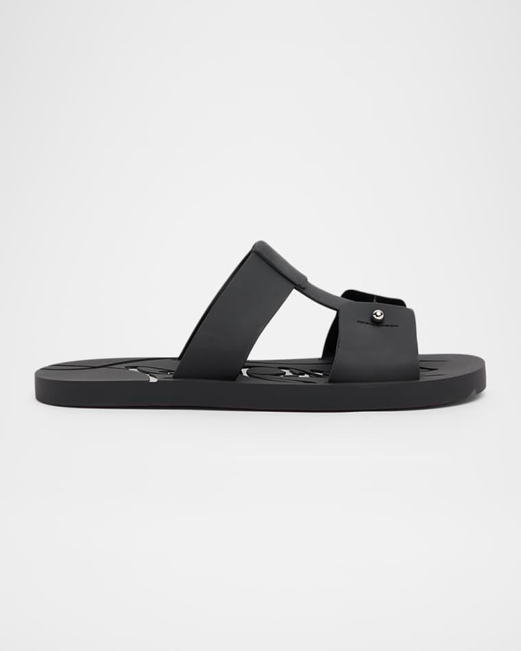 Men's Zakouski Flat Rubber Sandals by CHRISTIAN LOUBOUTIN