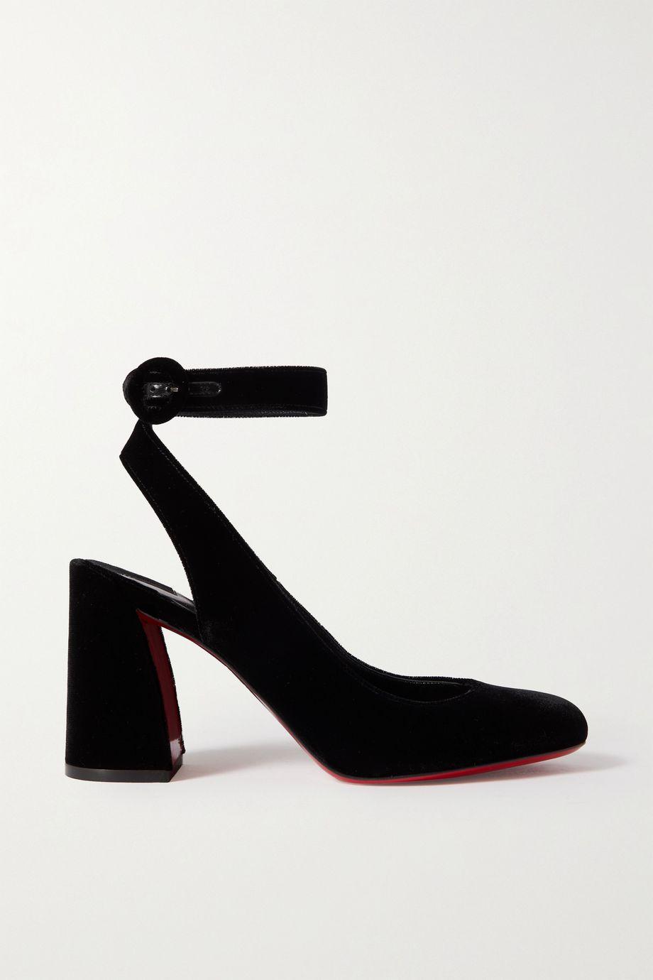 Miss Sab Sling 85 velvet pumps by CHRISTIAN LOUBOUTIN