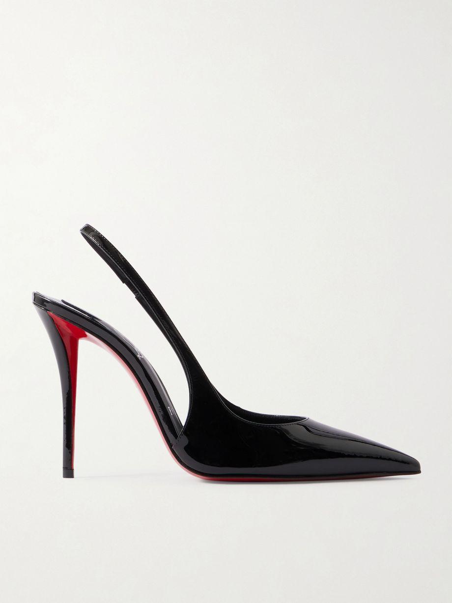 Miss Z 100 patent-leather slingback pumps by CHRISTIAN LOUBOUTIN