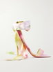 Miss Z 100 printed satin sandals by CHRISTIAN LOUBOUTIN Miss Z 100 printed satin sandals by CHRISTIAN LOUBOUTIN