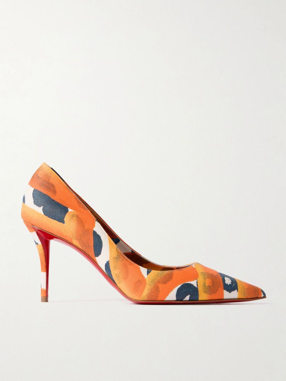 Miss Z 80 printed faille pumps by CHRISTIAN LOUBOUTIN