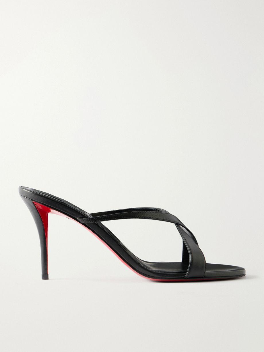 Mulazee Cross 80 leather mules by CHRISTIAN LOUBOUTIN