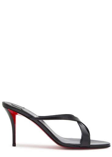 Mulazee Cross 80 leather sandals by CHRISTIAN LOUBOUTIN