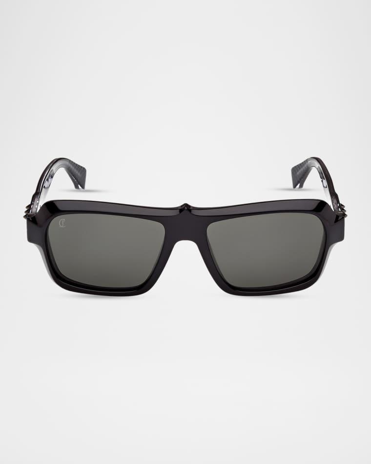 Our Georges LB0027 56mm Rectangular Sunglasses by CHRISTIAN LOUBOUTIN