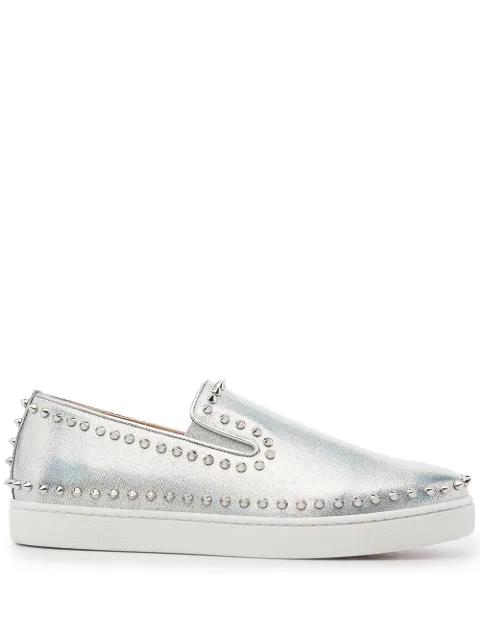 Pik spike-stud leather sneakers by CHRISTIAN LOUBOUTIN