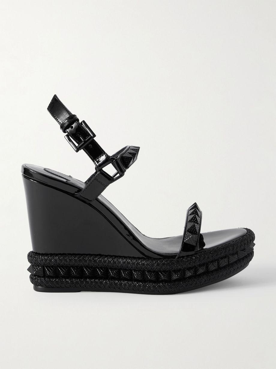 Pyraclou 110 studded leather wedge sandals by CHRISTIAN LOUBOUTIN