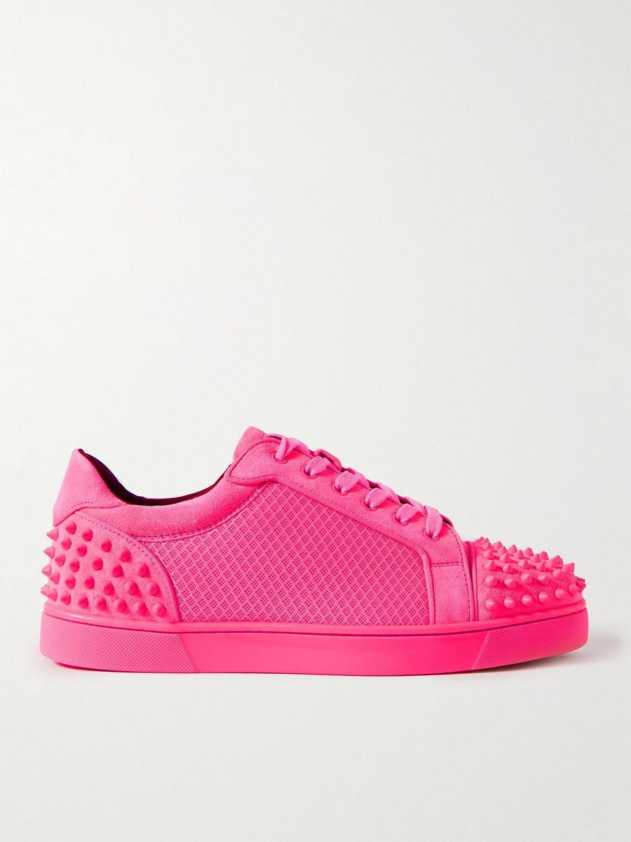 Seavaste 2 Studded Mesh and Suede Sneakers by CHRISTIAN LOUBOUTIN