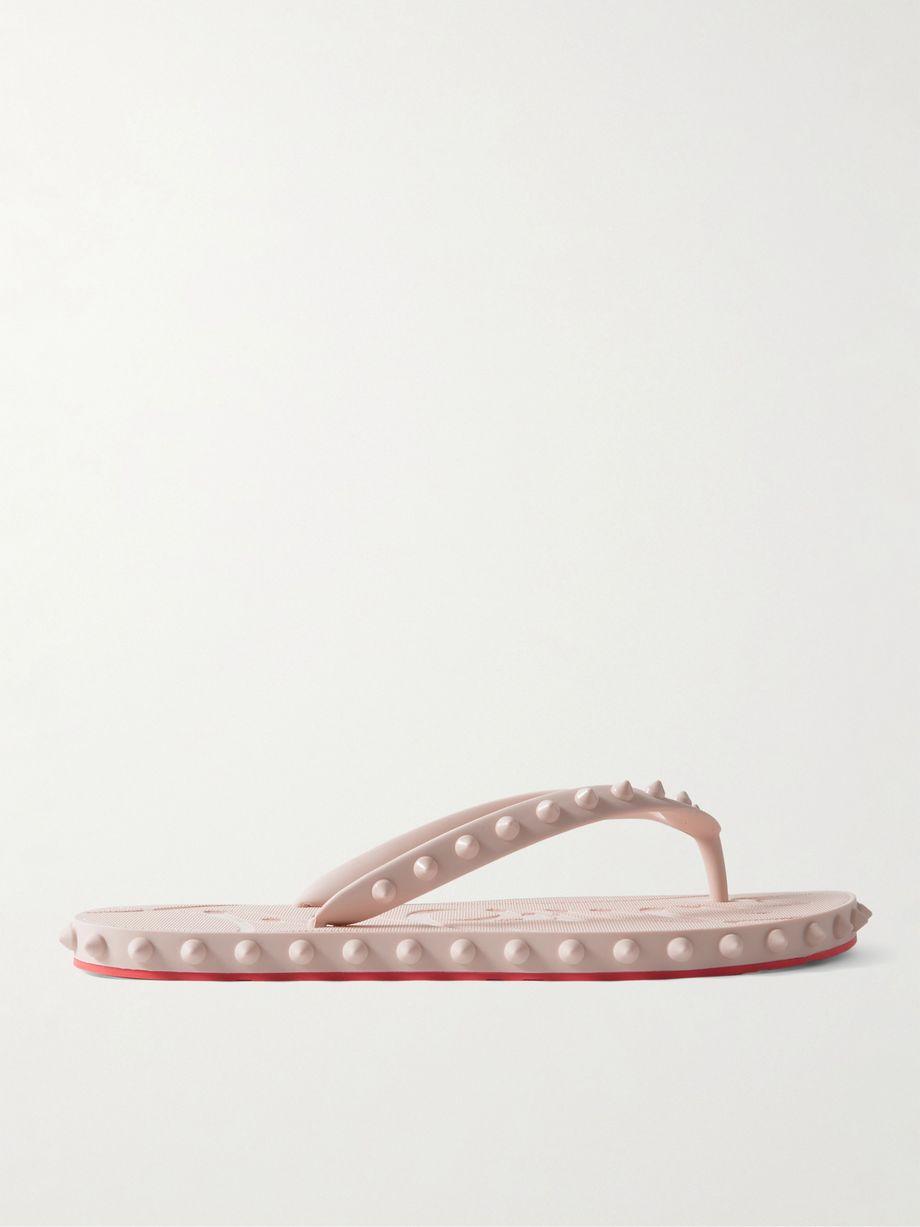 Super Loubi studded rubber flip flops by CHRISTIAN LOUBOUTIN