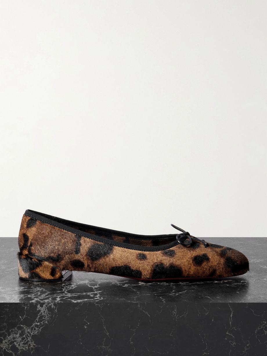 Sweetie Jane leopard-print calf hair ballet flats by CHRISTIAN LOUBOUTIN