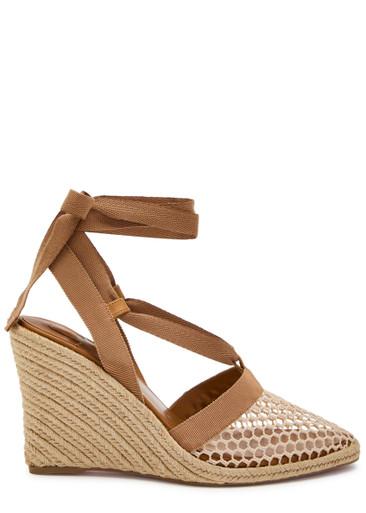 Toleda 85 mesh espadrille wedge sandals by CHRISTIAN LOUBOUTIN