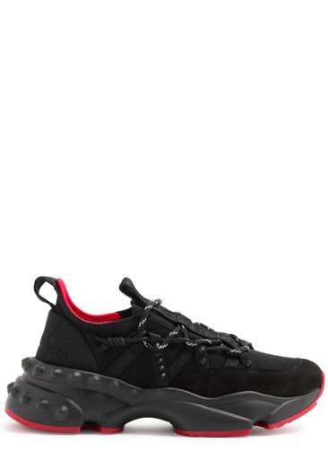 Trailnrun panelled knitted sneakers by CHRISTIAN LOUBOUTIN
