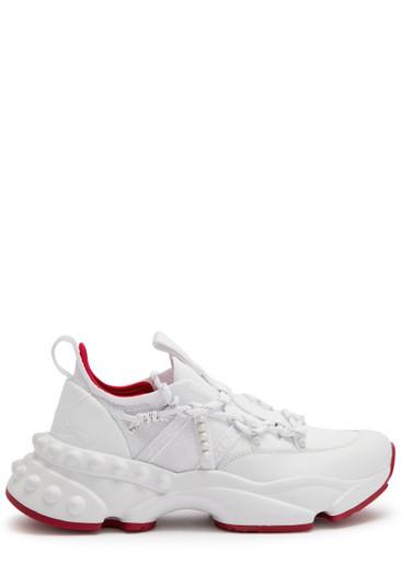 Trailnrun panelled mesh-knit sneakers by CHRISTIAN LOUBOUTIN