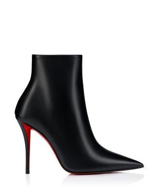 Women's Miss Z Booty 100mm Zipped Booties by CHRISTIAN LOUBOUTIN