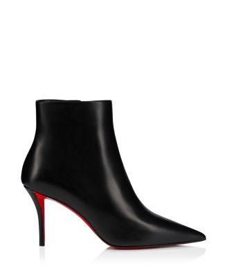 Women's Miss Z Booty 80mm Zipped Booties by CHRISTIAN LOUBOUTIN
