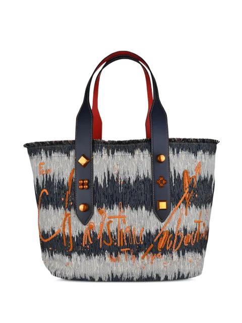 embroidered fringed tote bag by CHRISTIAN LOUBOUTIN