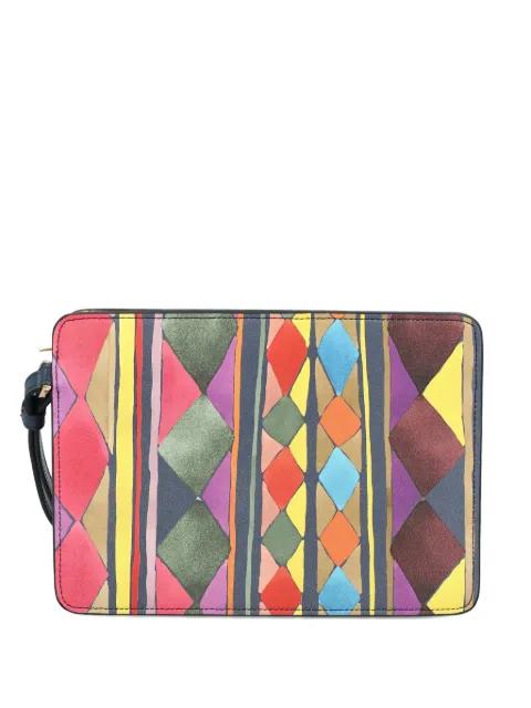 geometric-pattern clutch bag by CHRISTIAN LOUBOUTIN