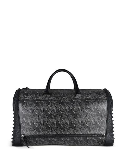 monogram spiked leather travel bag by CHRISTIAN LOUBOUTIN