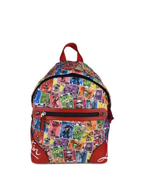printed backpack by CHRISTIAN LOUBOUTIN