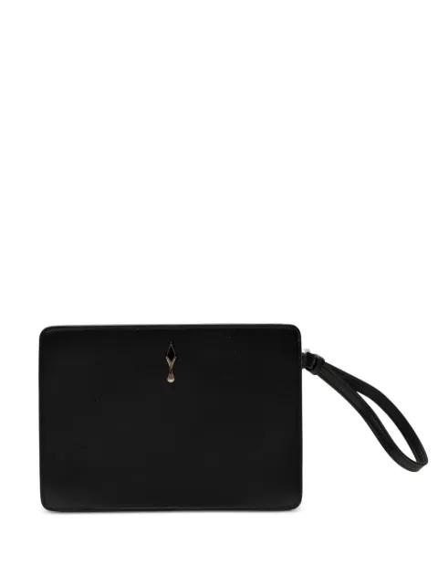 small Bettina logo-plaque leather clutch bag by CHRISTIAN LOUBOUTIN