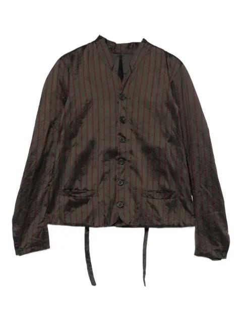 striped button-fastening jacket by CHRISTIAN PEAU