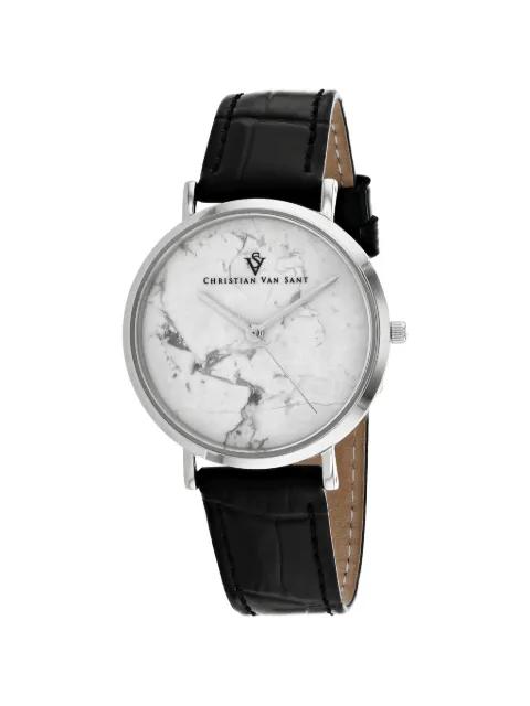 Lotus marble-effect 34mm watch by CHRISTIAN VAN SANT
