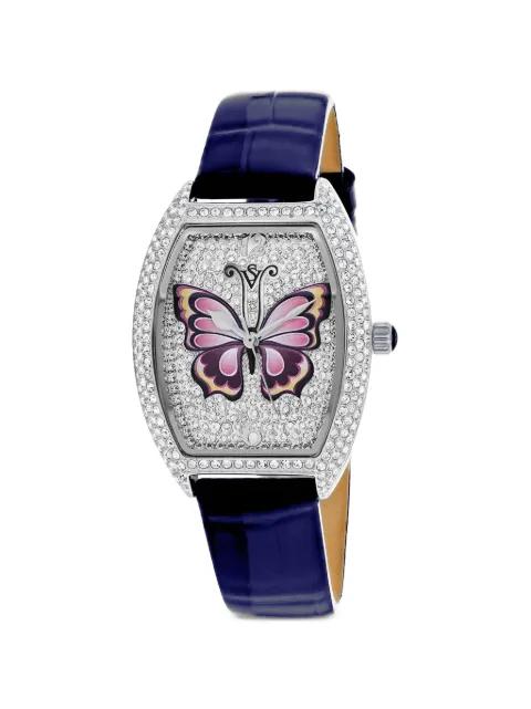 Papillon crystal-embellished 36mm watch by CHRISTIAN VAN SANT