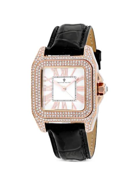 Radieuse crystal-embellished 32mm watch by CHRISTIAN VAN SANT
