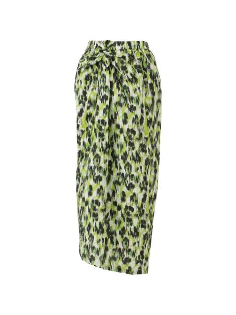 tie-waist printed midi skirt by CHRISTIAN WIJNANTS