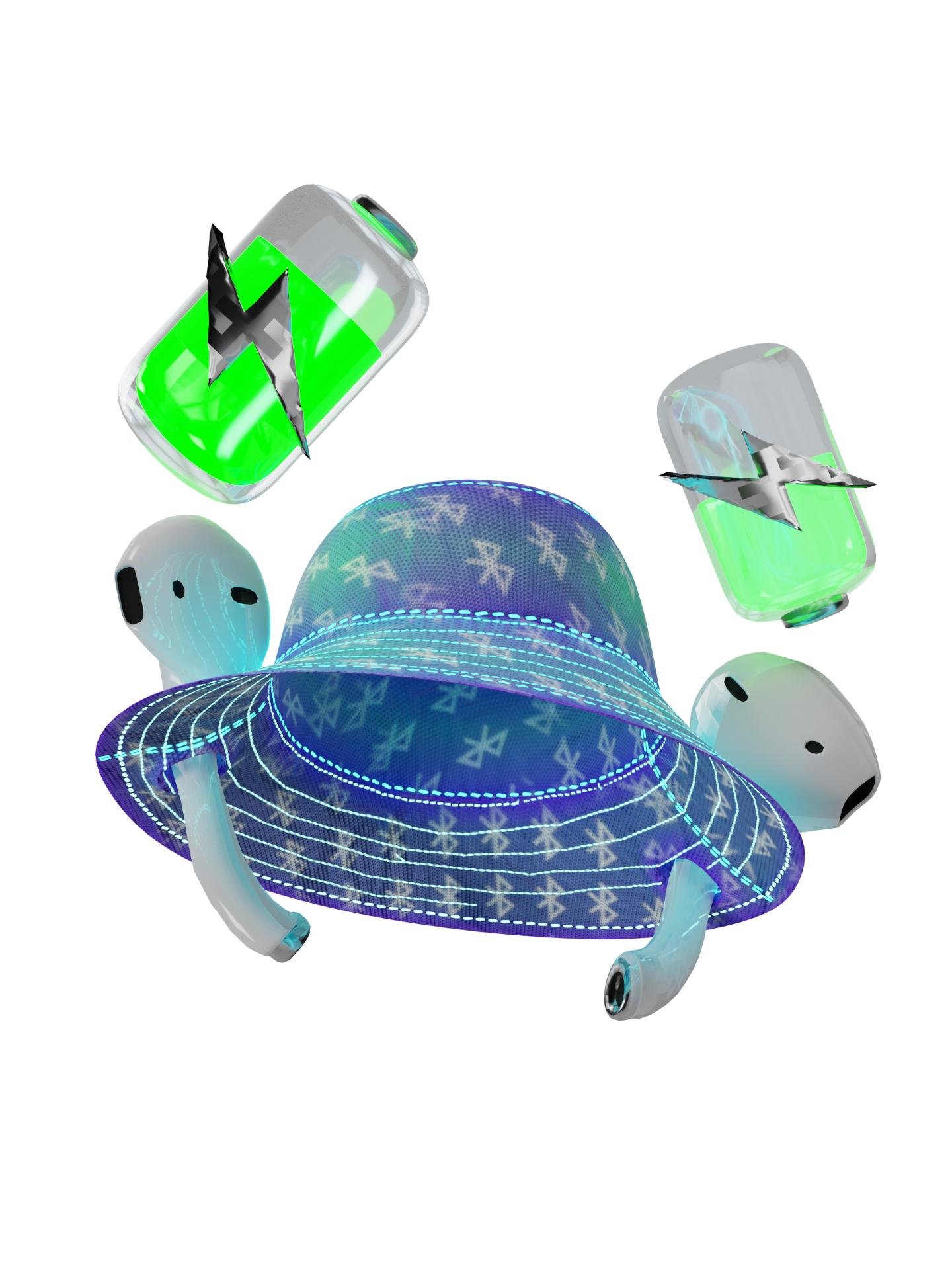 Wireless Connection Bucket Hat by CHRISTIE LAU
