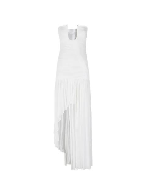 Arced Orion asymmetric dress by CHRISTOPHER ESBER
