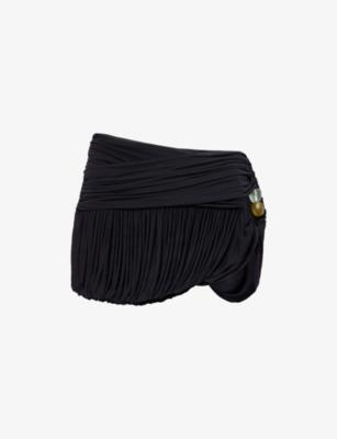 Beach Glass Bubble Woven Mini Skirt by CHRISTOPHER ESBER