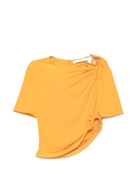 Bezel Quartz ruched T-shirt by CHRISTOPHER ESBER