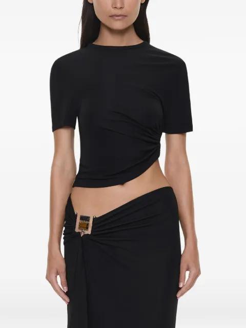 Bezel Quartz ruched tee T-shirt by CHRISTOPHER ESBER