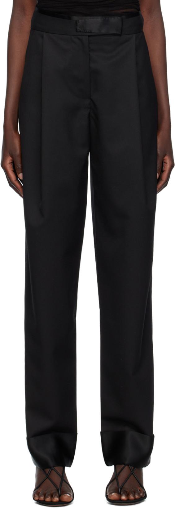 Black Pegged Trousers by CHRISTOPHER ESBER