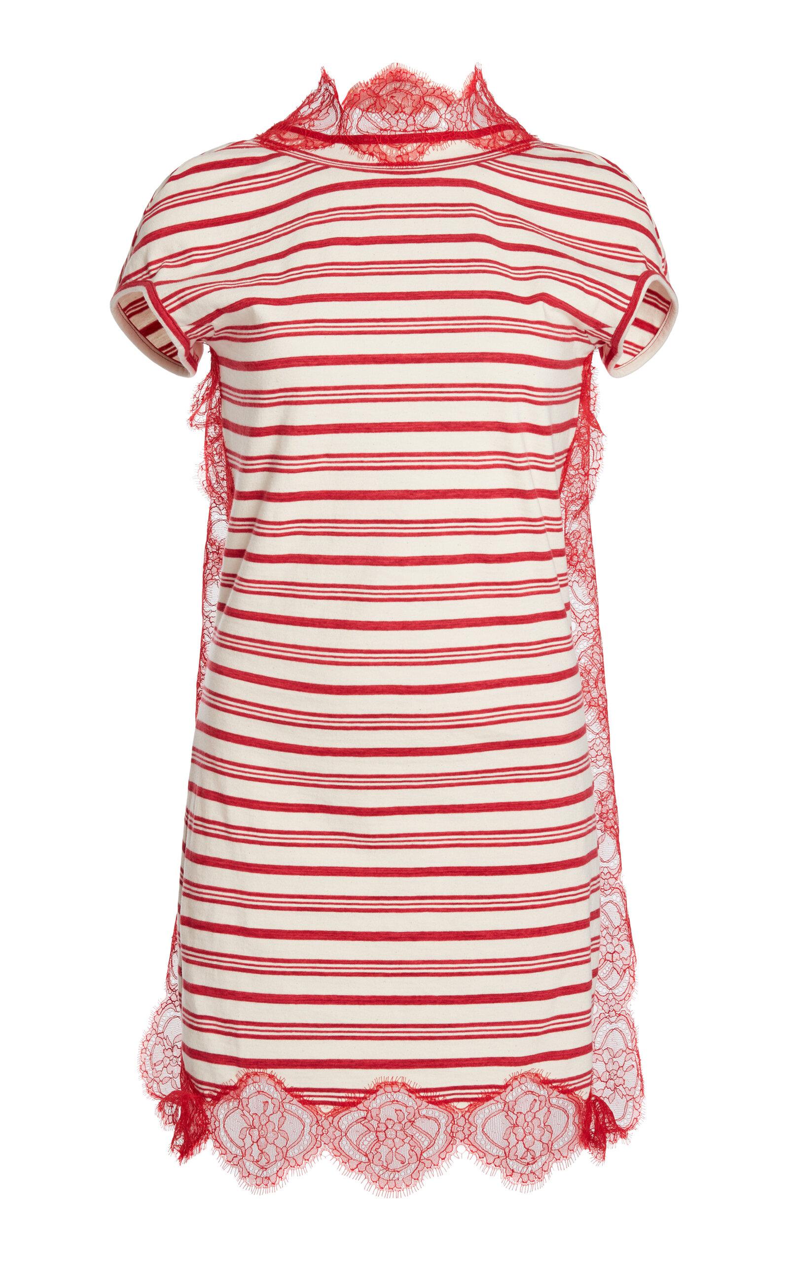 Christopher Esber Lace-Trimmed Cotton Mini Dress - Moda Operandi by CHRISTOPHER ESBER