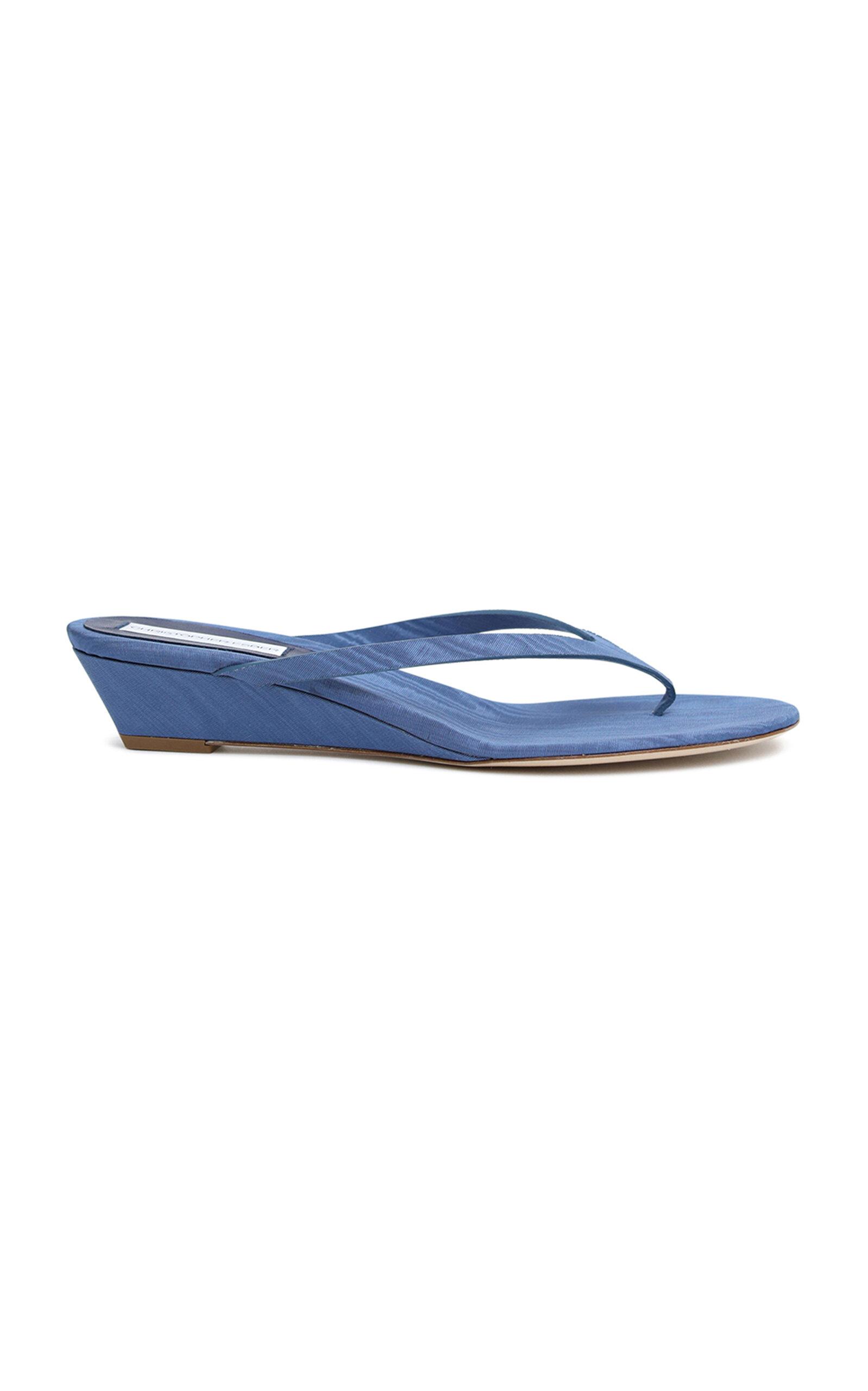 Christopher Esber Scala Moire Wedge - Moda Operandi by CHRISTOPHER ESBER