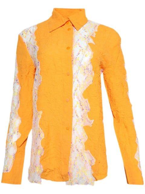 Crimped Lace shirt by CHRISTOPHER ESBER