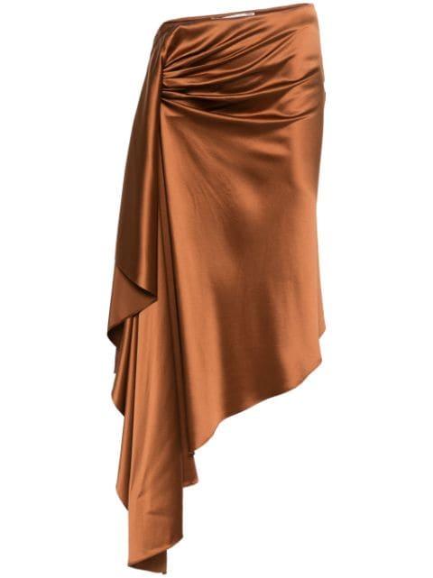 Cusco silk midi skirt by CHRISTOPHER ESBER