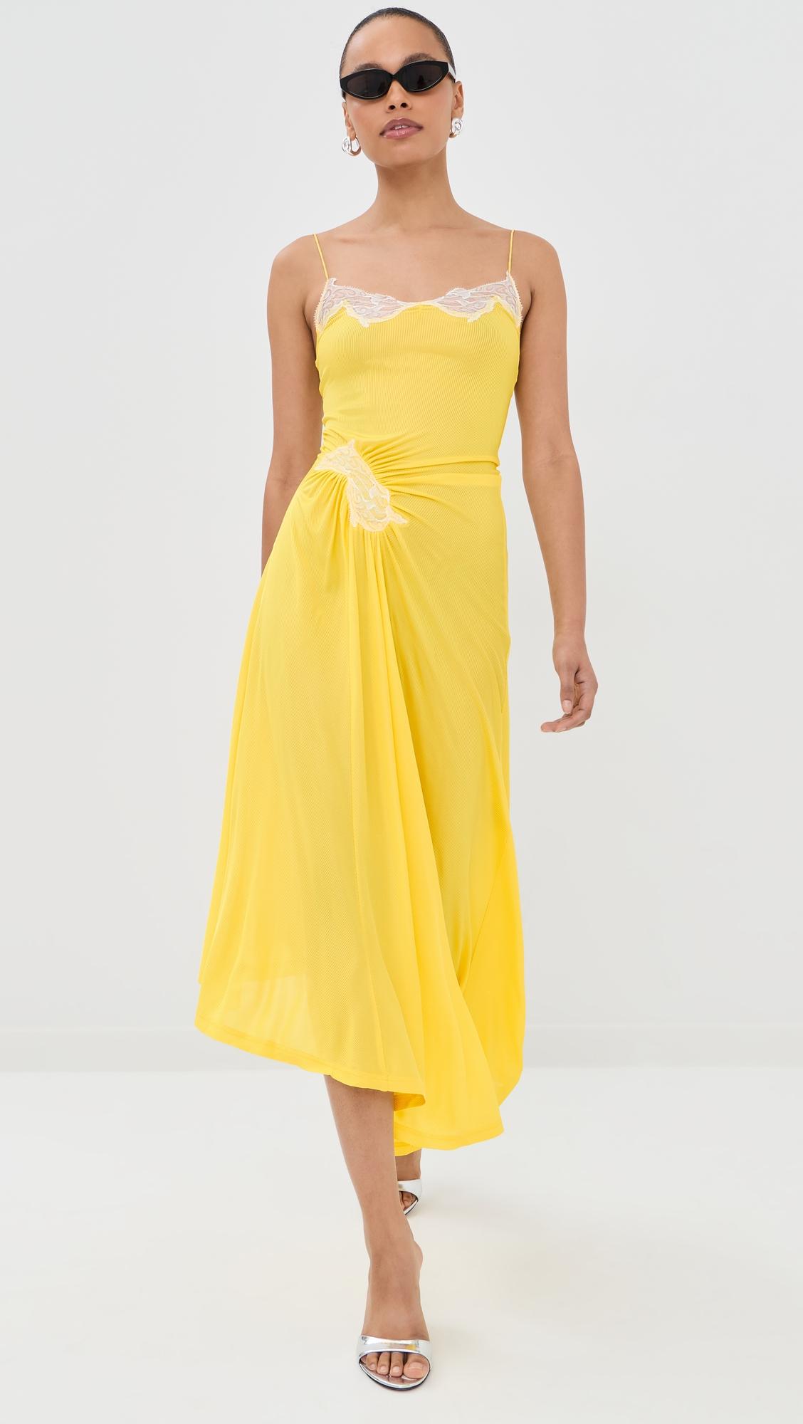 Delphin Lace Rib Cami Dress by CHRISTOPHER ESBER