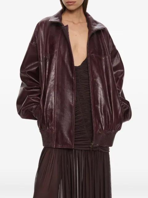 Devon leather bomber jacket by CHRISTOPHER ESBER