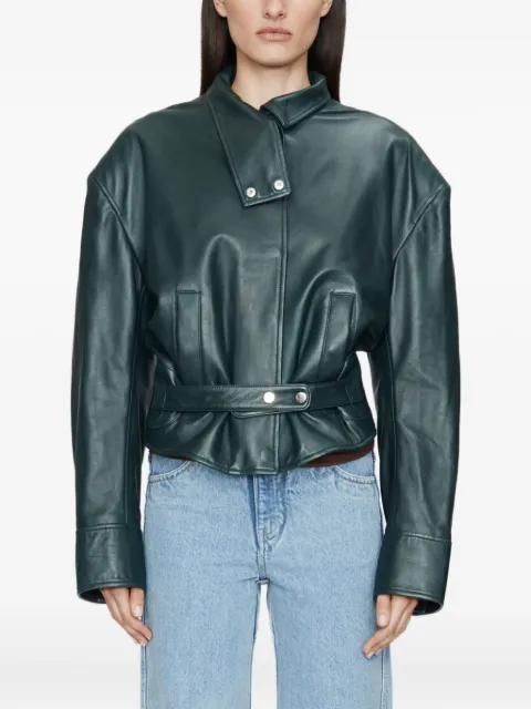 Eddie belted leather jacket by CHRISTOPHER ESBER