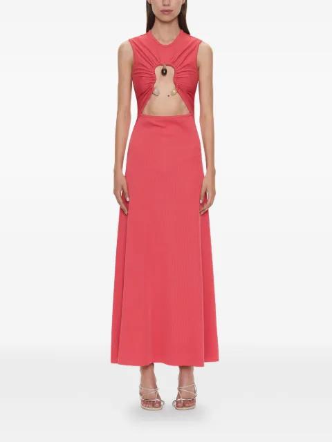 Hiero stone-embellished cut-out maxi dress by CHRISTOPHER ESBER