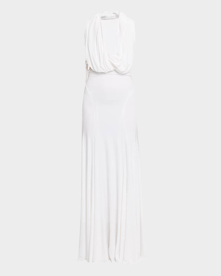 Interlock Jersey Draped Dress by CHRISTOPHER ESBER
