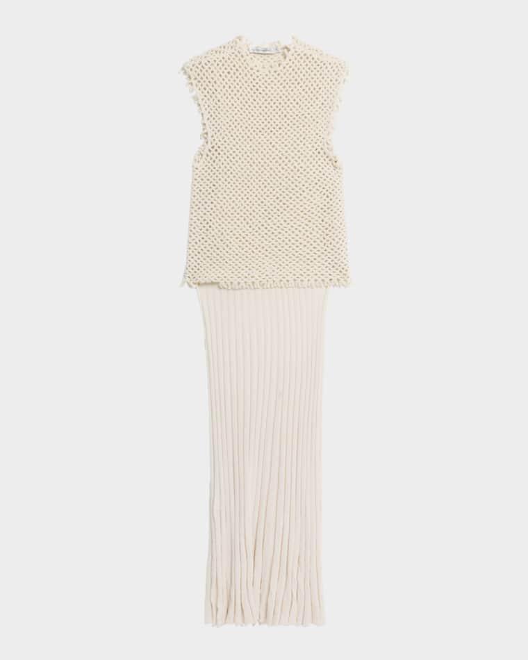 Lattice Knit Tank Dress by CHRISTOPHER ESBER