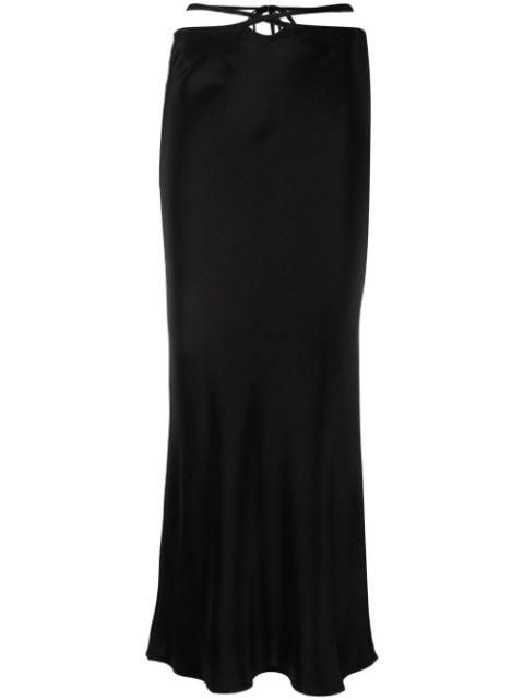 Loophole cut-out midi skirt by CHRISTOPHER ESBER