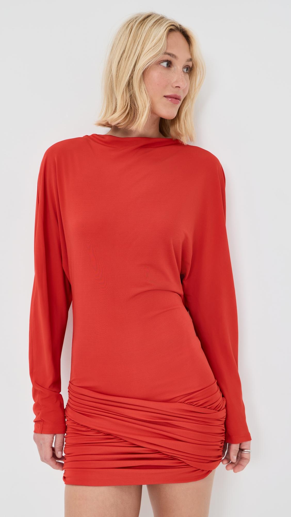 Luna Draped Jersey Mini Dress by CHRISTOPHER ESBER