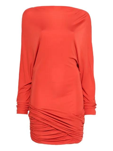 Luna long-sleeved draped mini dress by CHRISTOPHER ESBER